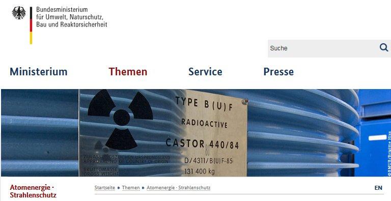 BMU Atomenergie · Strahlenschutz